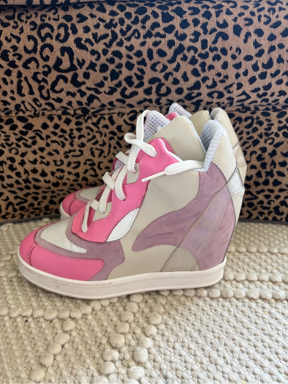 Alex Upp Code 2 Wedge Sneakers- Brand Alessandro Collection Italy